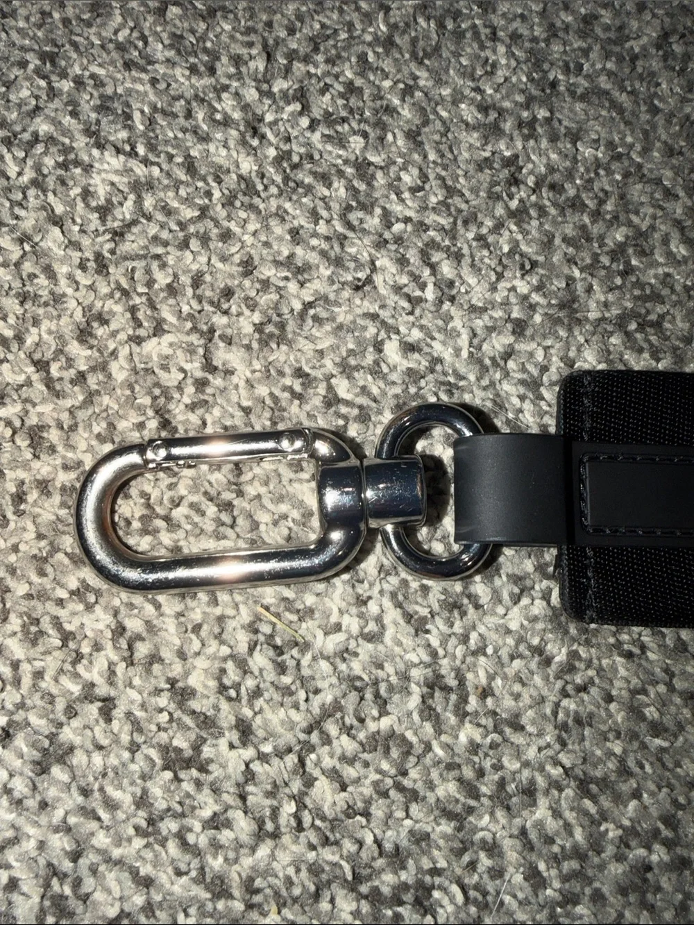 lululemon athletica Black Logo Key keychain Strap